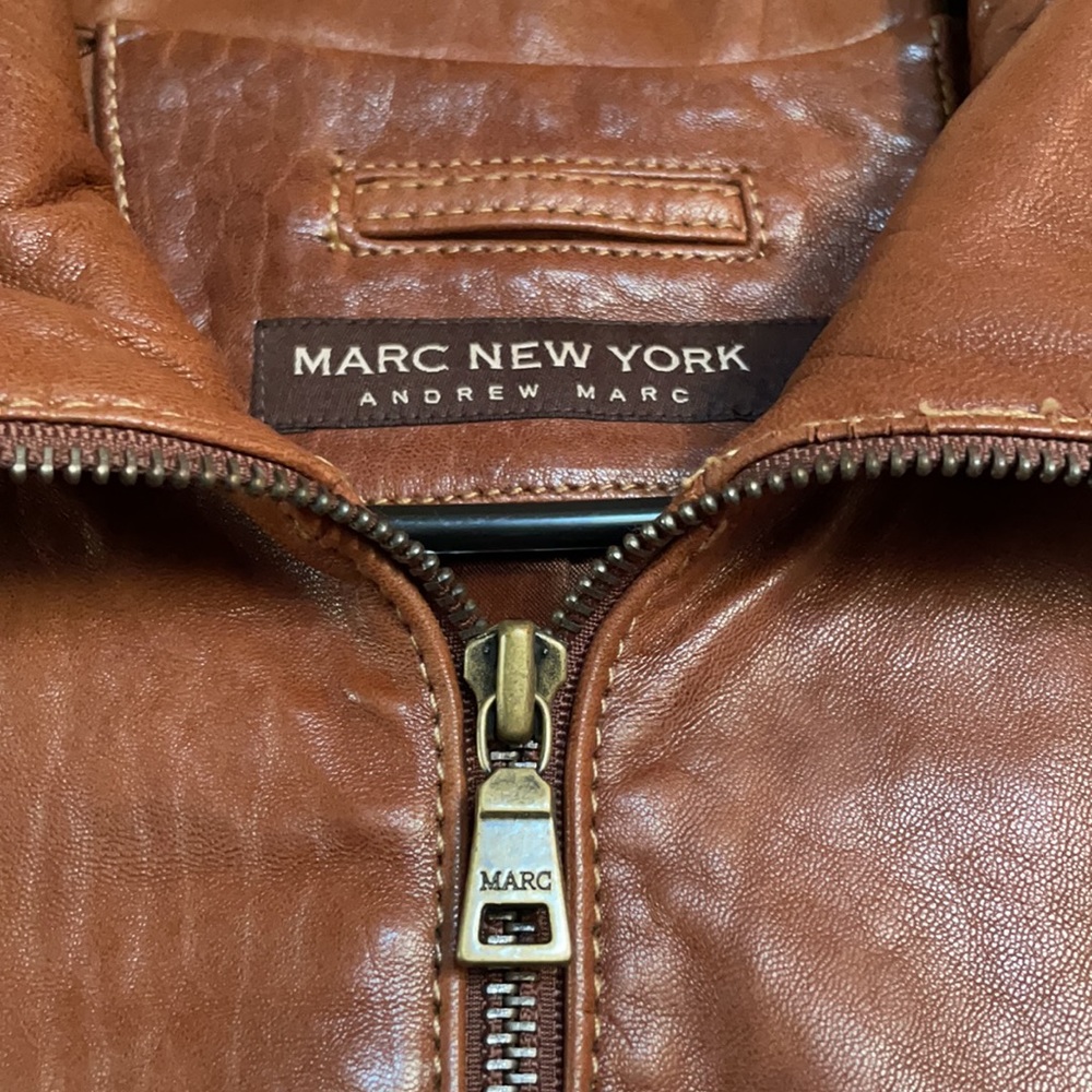 Marc New York Lambskin Leather Jacket